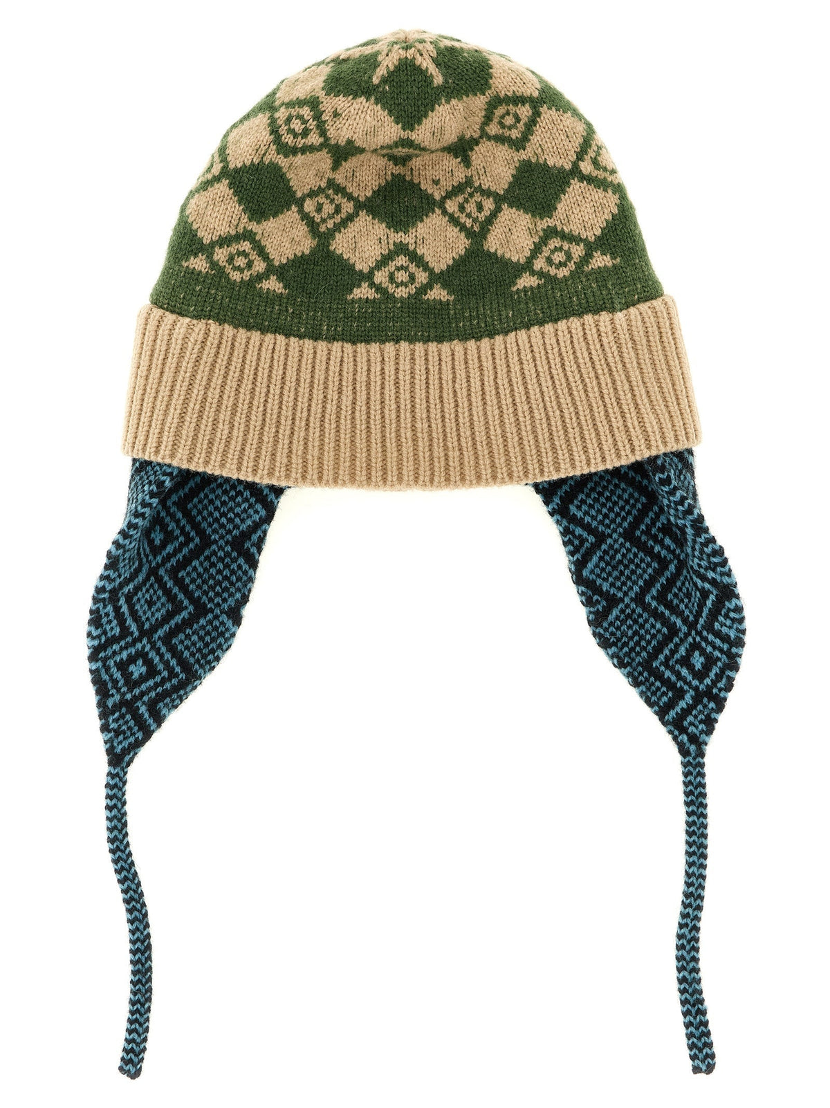 Dries Van Noten Multicolor Wool Earflap Hat