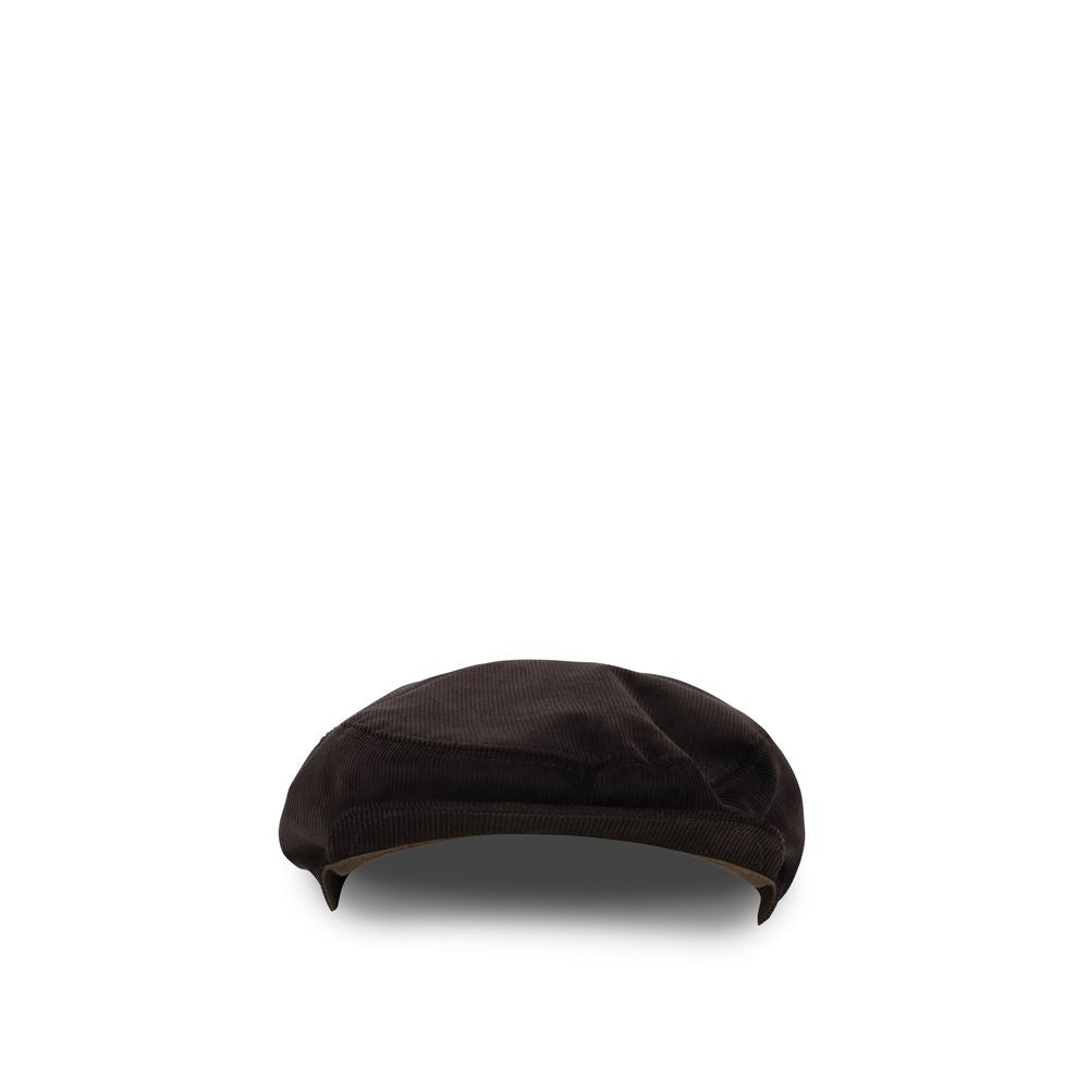 Dolce & Gabbana Brown Cotton Flat Cap