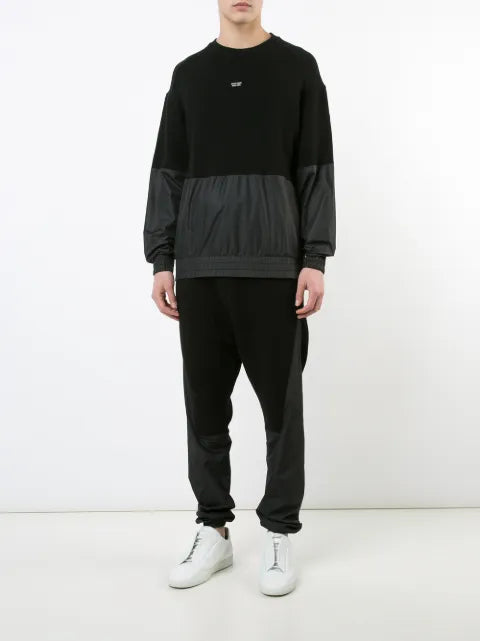 Mostly Heard Rarely Seen paneled sweatshirt