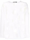 Black Comme Des Garçons cut-out hole jumper