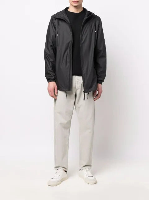 Rains drawstring hooded jacket