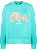 Palm Angels Bear motif crew neck sweatshirt