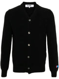 Comme Des Garçons Play x the Artist Invader wool cardigan