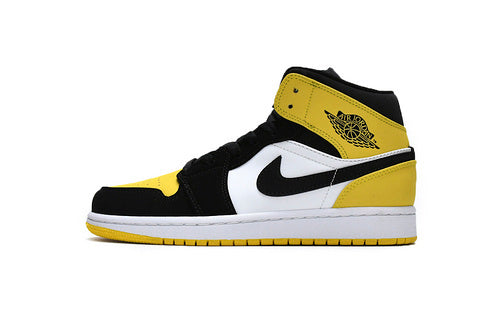 Air Jordan 1 Mid Yellow Toe Black Reps Sneaker 852542-071