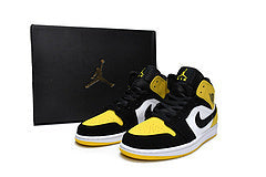 Air Jordan 1 Mid Yellow Toe Black Reps Sneaker 852542-071
