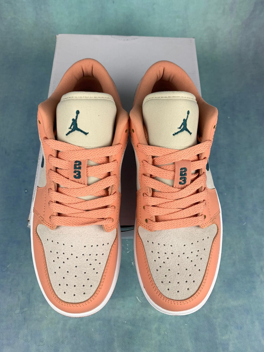 Air Jordan 1 Low Grey/Pink/Green Hook Unisex Sneakers DC0774-800
