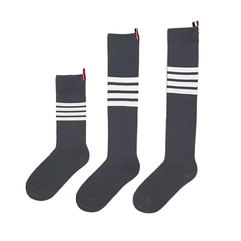 Classic 4-bar cotton socks