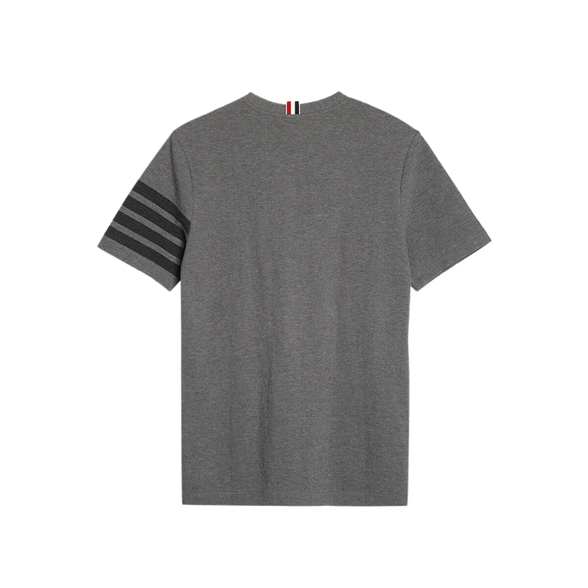 Men's Classic Four-Bar T-Shirt — Grey & Blue | Thom Browne