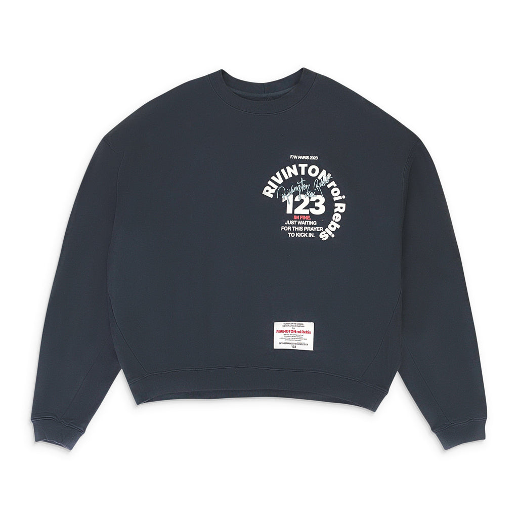 CVA PARIS CREWNECK BLACK SWEATSHIRTS