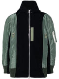sacai twill hoodie