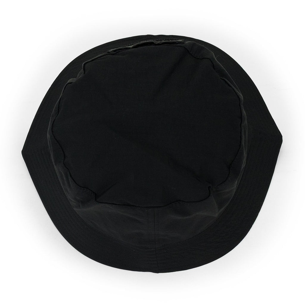 BLACK MESH POCKET BUCKET HAT