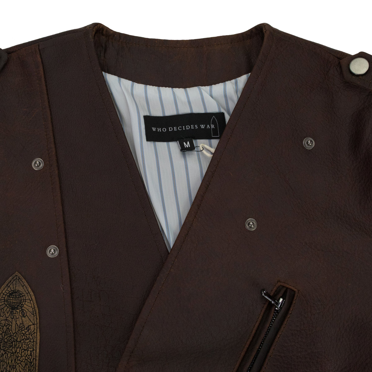 BROWN PERFECTO LEATHER JACKET
