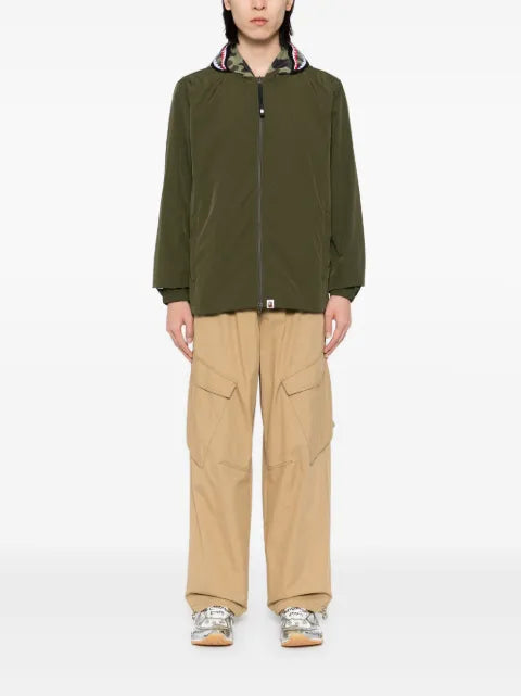 A BATHING APE® 1st camo shark hoodie jacket