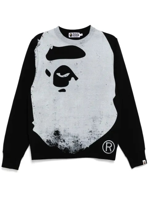 A BATHING APE® faded-printed sweater
