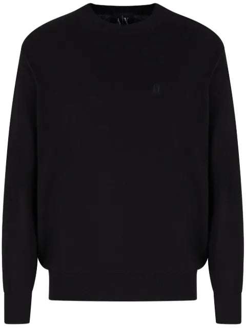Armani Exchange logo-embroidered sweater