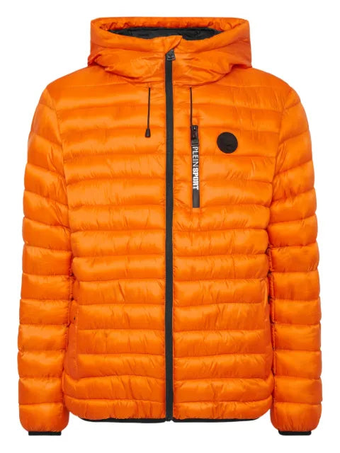 Plein Sport quilted hooded jacket