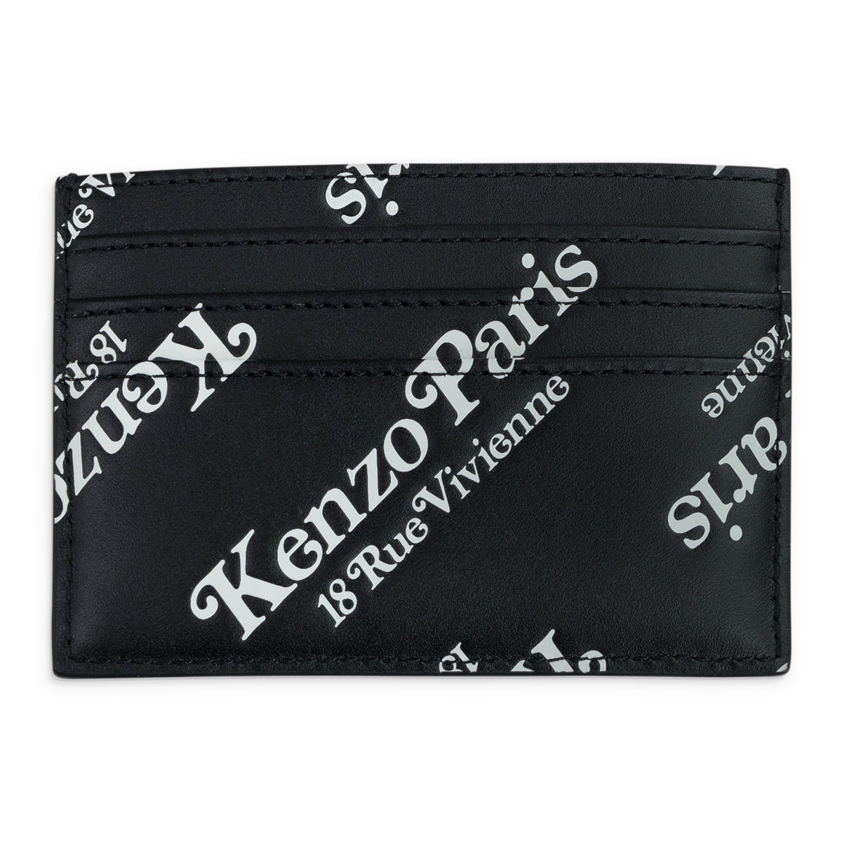 Black Allover Print Cardholder