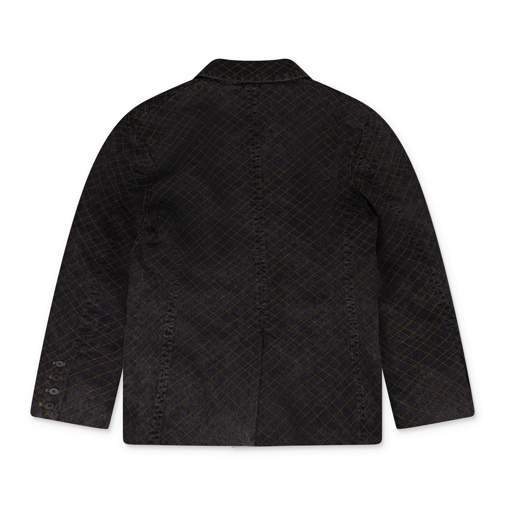 Grey Scratch Mark Embroidered Blazer