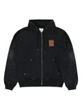 Casablanca La Prémonition crystal embellished zip hoodie