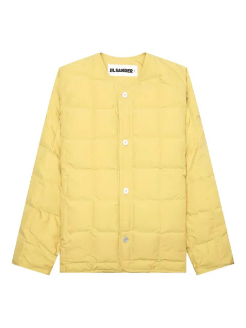 Jil Sander quilted button-fastening jacket