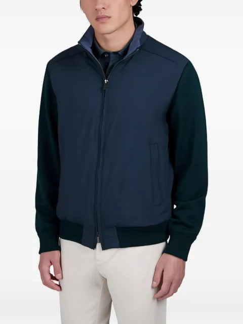 Paul & Shark Typhoon wool-paneled zip-up sweater