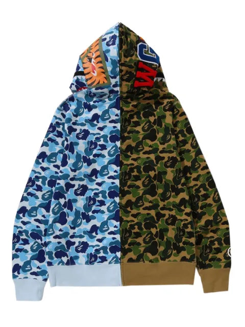 A BATHING APE® Abc Camo Separate Shark full-zip hoodie