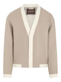 Manière De Voir Clovis tailored cardigan with contrast placket