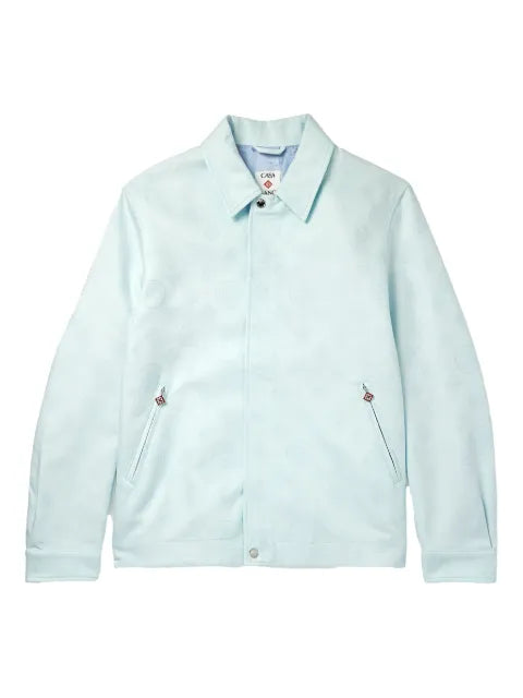 Casablanca collared blouson all-over motif jacket
