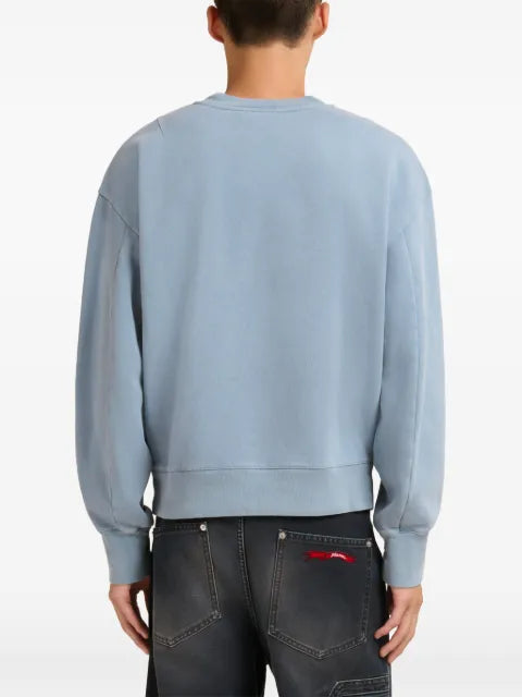 Marni blue cotton sweatshirt with Marni patches