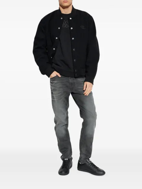 Diesel bomber jacket in felted wool blend
