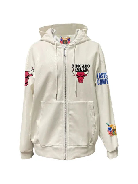 Jeff Hamilton Chicago Bulls zip-up hoodie