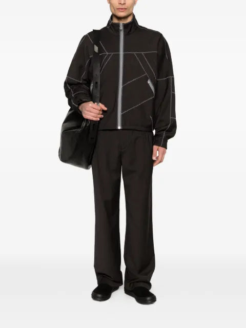 Kiko Kostadinov Fosco zigzag-stitching zip-fastening jacket