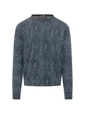 ETRO cotton-blend sweater with floral Arnica motif
