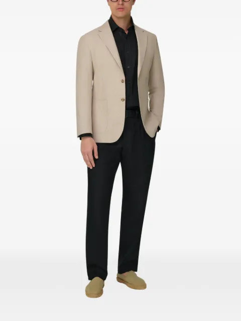 Boggi Milano mélange linen and cotton jacket