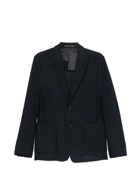 Giorgio Armani honeycomb-knit notch-lapel blazer