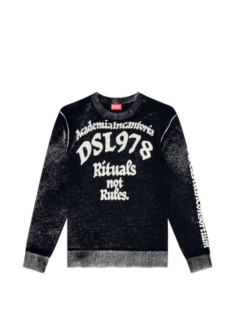 Diesel logo-print K-LAUTI sweater