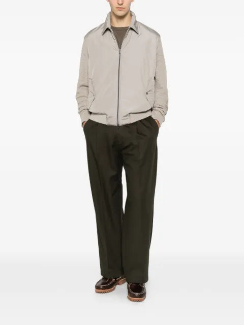 Herno panelled waffle-knit lightweight jacket