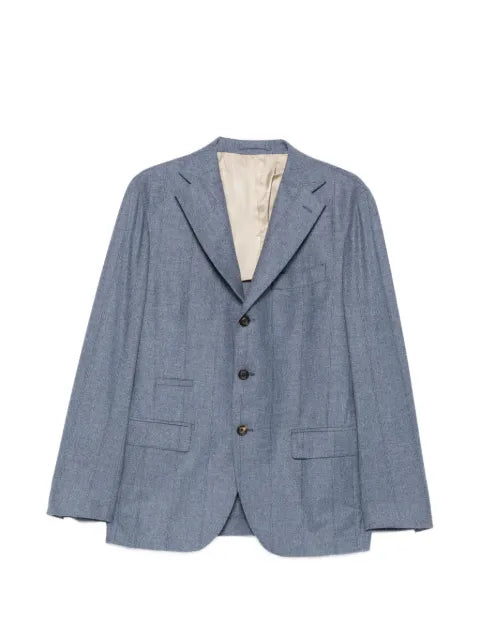 Eleventy pinstriped notched-lapel jacket