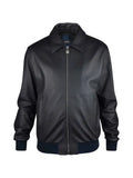 Billionaire logo-plaque leather jacket