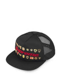 Supreme pin-embellished five-panel cap hat