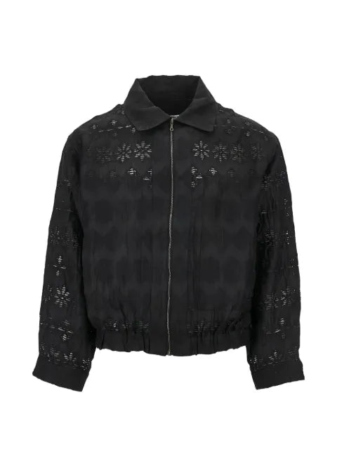 Cmmn Swdn Ares sheer lace-patterned jacket