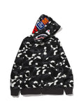 A BATHING APE® Shark camouflage-print hoodie
