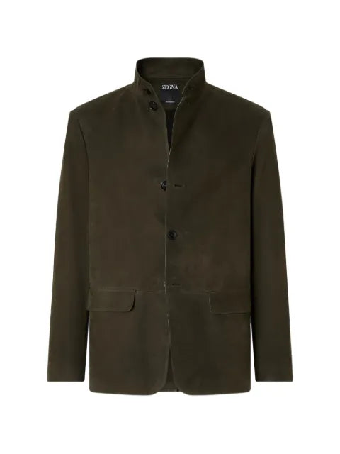 Zegna dark olive green SECONDSKIN II Conte jacket