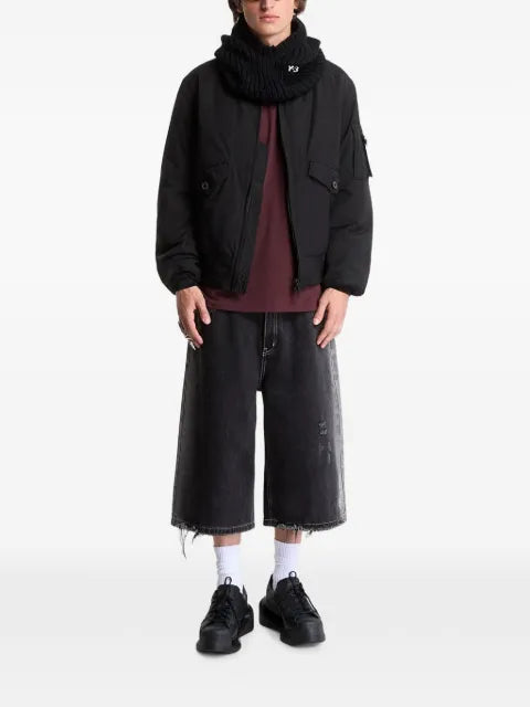 Y-3 logo-print bomber jacket