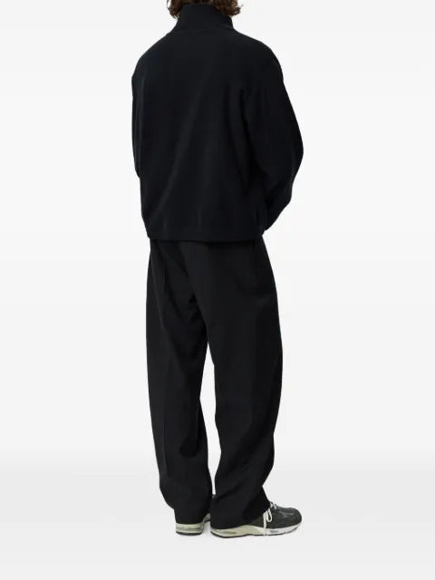 mfpen ribbed-knit zip-up sweater