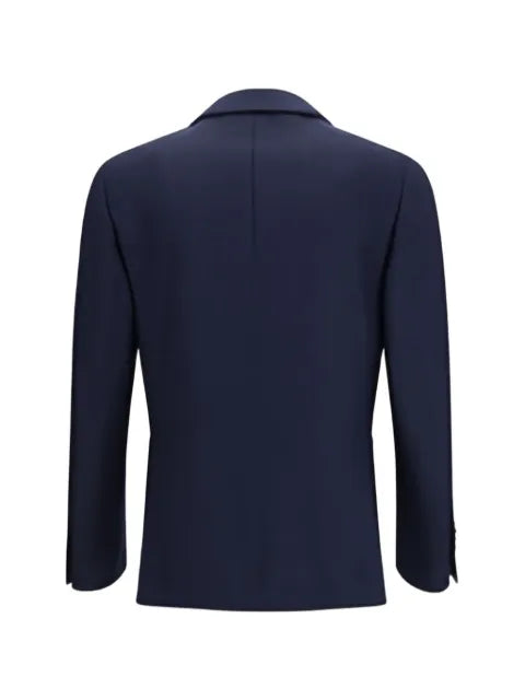 Lardini single-breasted notch-lapel blazer jacket