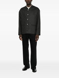 Jil Sander band-collar single-breasted jacket