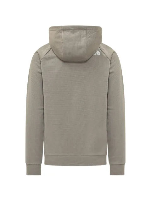 The North Face logo-print zip-up hoodie