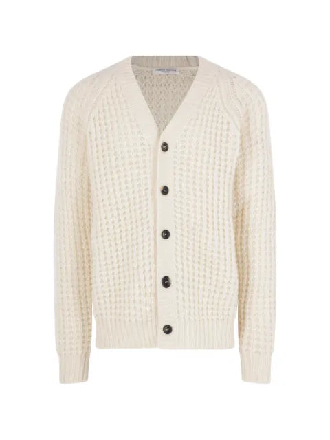 Roberto Collina waffle-knit V-neck cardigan