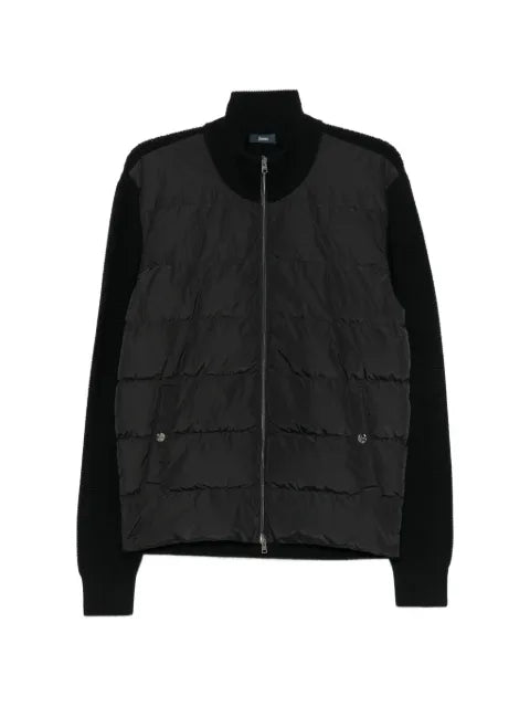 Herno quilted knitted jacket